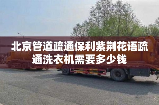 北京管道疏通保利紫荆花语疏通洗衣机需要多少钱