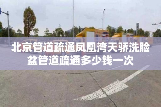 北京管道疏通凤凰湾天骄洗脸盆管道疏通多少钱一次