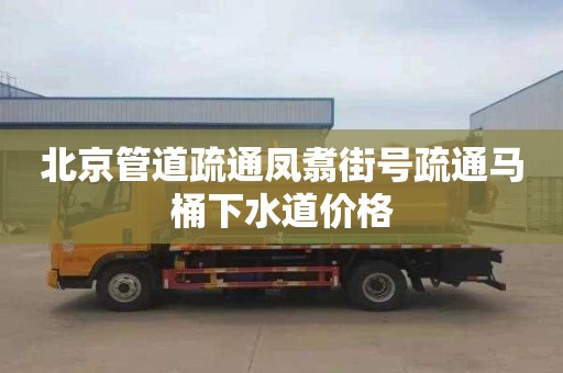 北京管道疏通凤翥街号疏通马桶下水道价格
