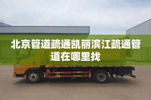 北京管道疏通凯丽滨江疏通管道在哪里找