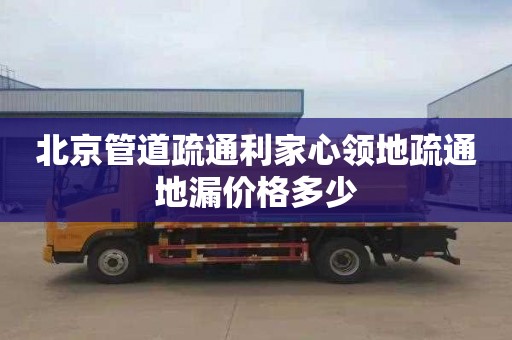 北京管道疏通利家心领地疏通地漏价格多少