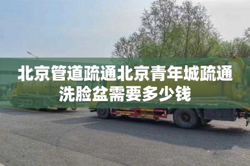 北京管道疏通北京青年城疏通洗脸盆需要多少钱