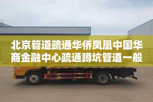 北京管道疏通华侨凤凰中国华商金融中心疏通蹲坑管道一般多少钱