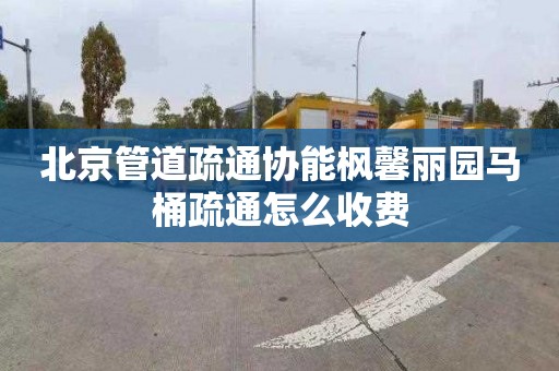北京管道疏通协能枫馨丽园马桶疏通怎么收费