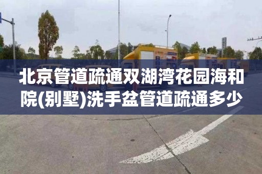 北京管道疏通双湖湾花园海和院(别墅)洗手盆管道疏通多少钱一次