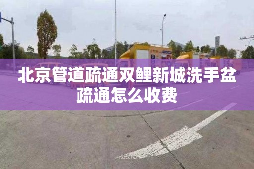 北京管道疏通双鲤新城洗手盆疏通怎么收费