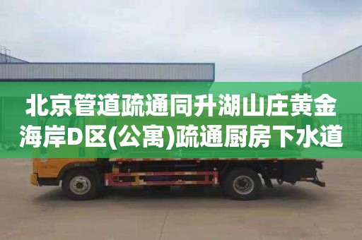 北京管道疏通同升湖山庄黄金海岸D区(公寓)疏通厨房下水道联系电话