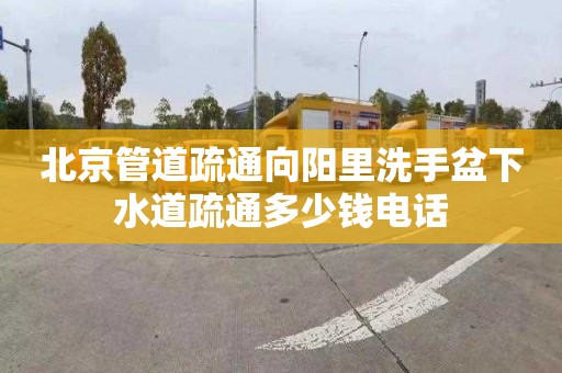 北京管道疏通向阳里洗手盆下水道疏通多少钱电话