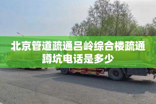 北京管道疏通吕岭综合楼疏通蹲坑电话是多少
