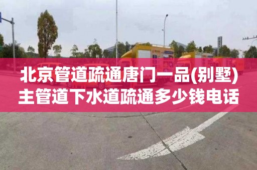 北京管道疏通唐门一品(别墅)主管道下水道疏通多少钱电话