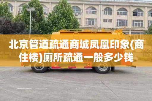 北京管道疏通商城凤凰印象(商住楼)厕所疏通一般多少钱