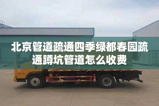北京管道疏通四季绿都春园疏通蹲坑管道怎么收费