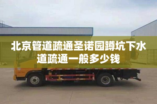 北京管道疏通圣诺园蹲坑下水道疏通一般多少钱