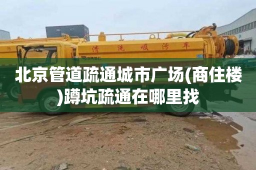 北京管道疏通城市广场(商住楼)蹲坑疏通在哪里找