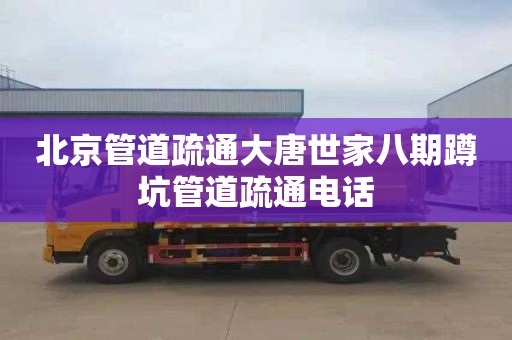 北京管道疏通大唐世家八期蹲坑管道疏通电话