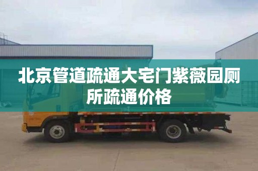 北京管道疏通大宅门紫薇园厕所疏通价格