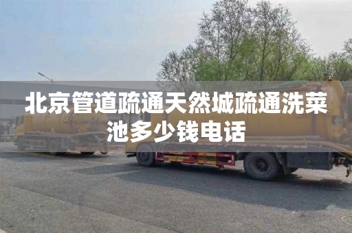 北京管道疏通天然城疏通洗菜池多少钱电话