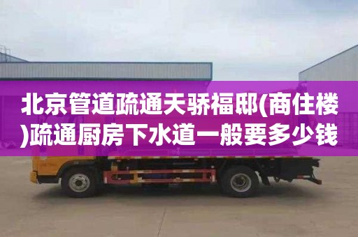 北京管道疏通天骄福邸(商住楼)疏通厨房下水道一般要多少钱