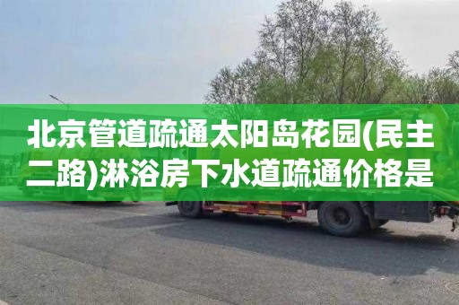 北京管道疏通太阳岛花园(民主二路)淋浴房下水道疏通价格是多少