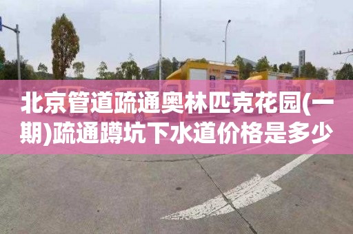北京管道疏通奥林匹克花园(一期)疏通蹲坑下水道价格是多少