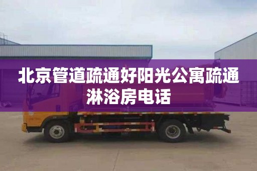 北京管道疏通好阳光公寓疏通淋浴房电话