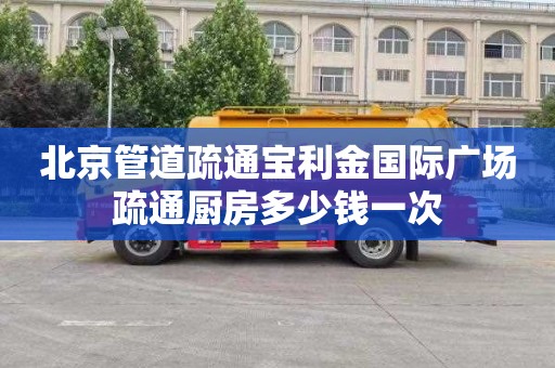 北京管道疏通宝利金国际广场疏通厨房多少钱一次