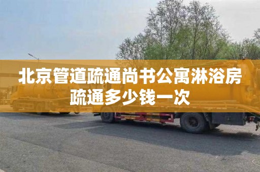 北京管道疏通尚书公寓淋浴房疏通多少钱一次