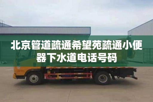 北京管道疏通希望苑疏通小便器下水道电话号码