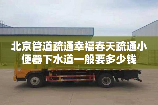北京管道疏通幸福春天疏通小便器下水道一般要多少钱