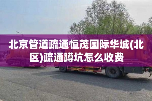 北京管道疏通恒茂国际华城(北区)疏通蹲坑怎么收费