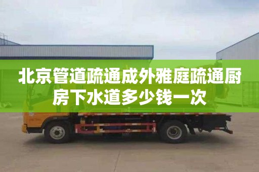 北京管道疏通成外雅庭疏通厨房下水道多少钱一次