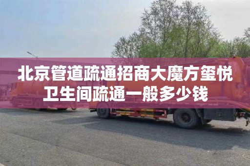 北京管道疏通招商大魔方玺悦卫生间疏通一般多少钱