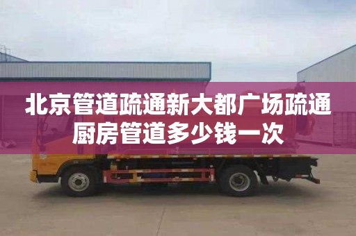 北京管道疏通新大都广场疏通厨房管道多少钱一次