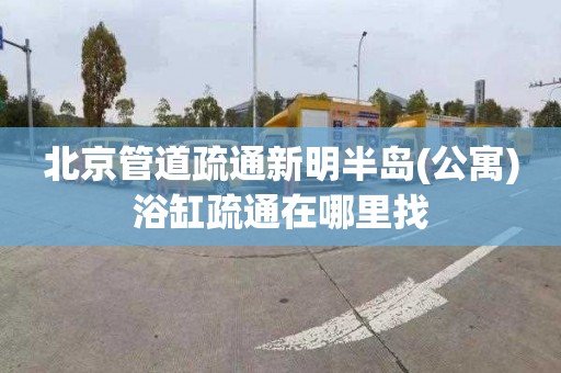 北京管道疏通新明半岛(公寓)浴缸疏通在哪里找