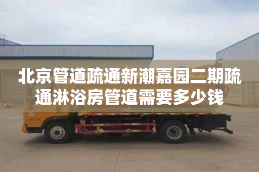 北京管道疏通新潮嘉园二期疏通淋浴房管道需要多少钱