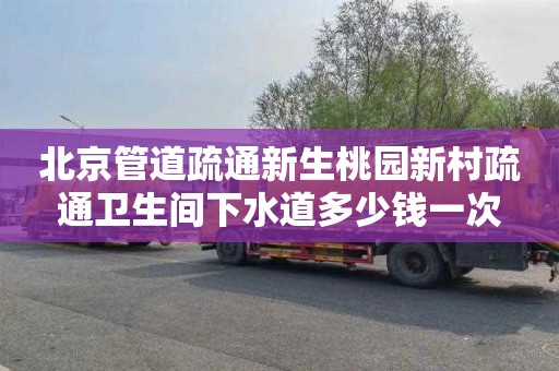 北京管道疏通新生桃园新村疏通卫生间下水道多少钱一次