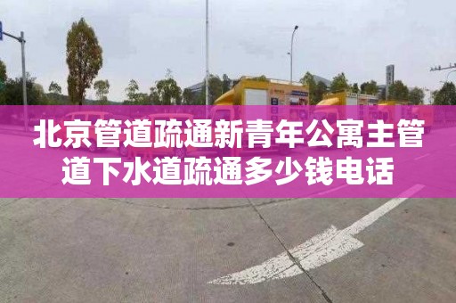 北京管道疏通新青年公寓主管道下水道疏通多少钱电话