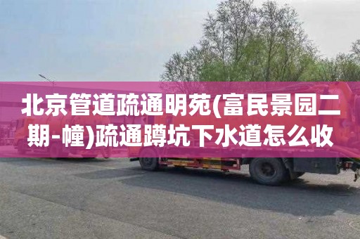 北京管道疏通明苑(富民景园二期-幢)疏通蹲坑下水道怎么收费