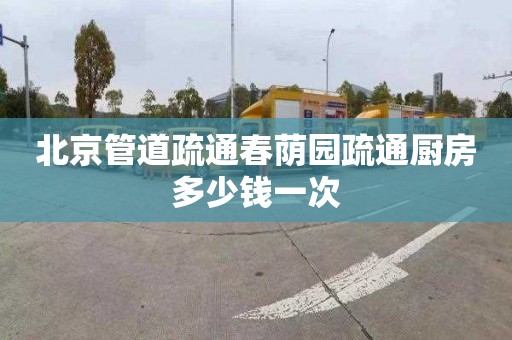 北京管道疏通春荫园疏通厨房多少钱一次