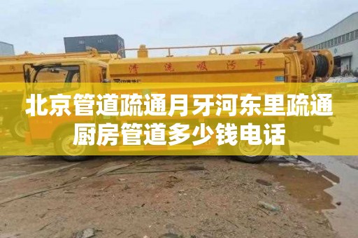 北京管道疏通月牙河东里疏通厨房管道多少钱电话