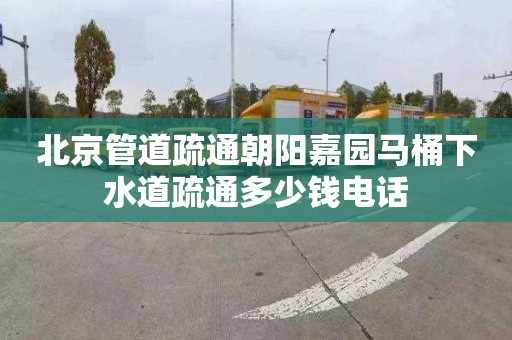 北京管道疏通朝阳嘉园马桶下水道疏通多少钱电话
