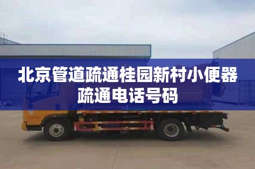 北京管道疏通桂园新村小便器疏通电话号码