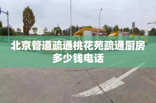北京管道疏通桃花苑疏通厨房多少钱电话