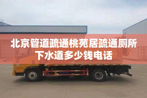 北京管道疏通桃苑居疏通厕所下水道多少钱电话