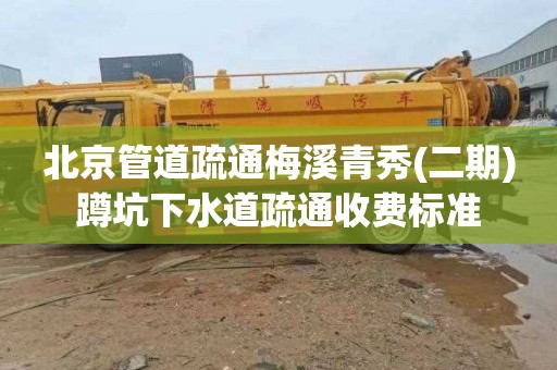 北京管道疏通梅溪青秀(二期)蹲坑下水道疏通收费标准