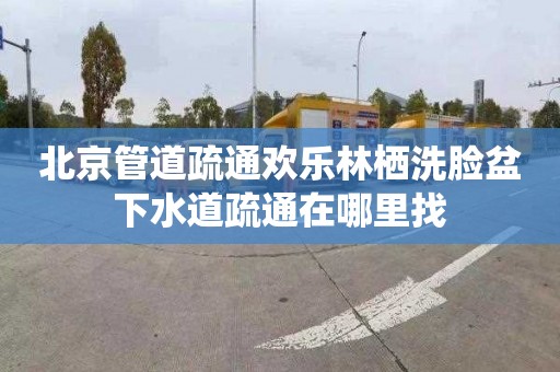 北京管道疏通欢乐林栖洗脸盆下水道疏通在哪里找