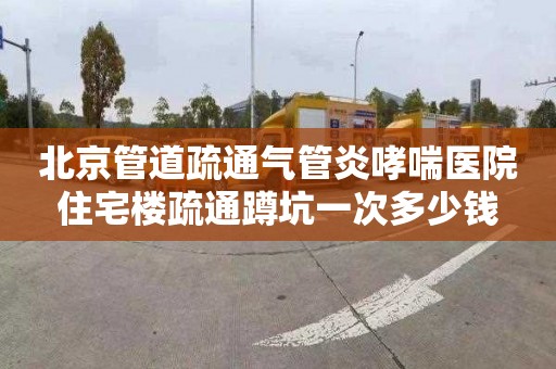 北京管道疏通气管炎哮喘医院住宅楼疏通蹲坑一次多少钱