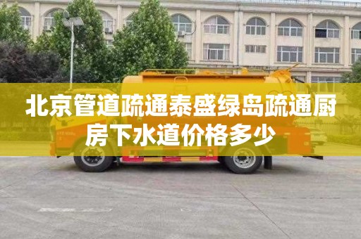 北京管道疏通泰盛绿岛疏通厨房下水道价格多少