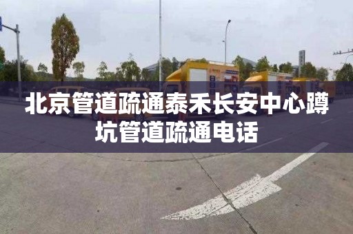 北京管道疏通泰禾长安中心蹲坑管道疏通电话