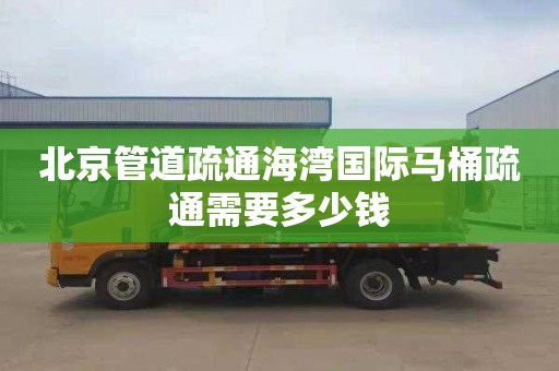 北京管道疏通海湾国际马桶疏通需要多少钱